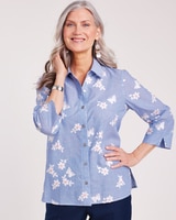 Alfred Dunner® In Full Bloom Stripe Shirt thumbnail number 1