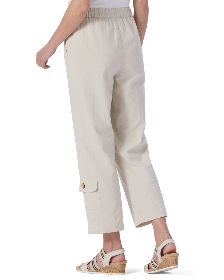 Captiva Button-Pocket Cropped Pants image number 2