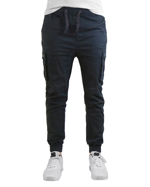 Galaxy by Harvic Slim Fit Stretch Cotton Twill Cargo Jogger Pants