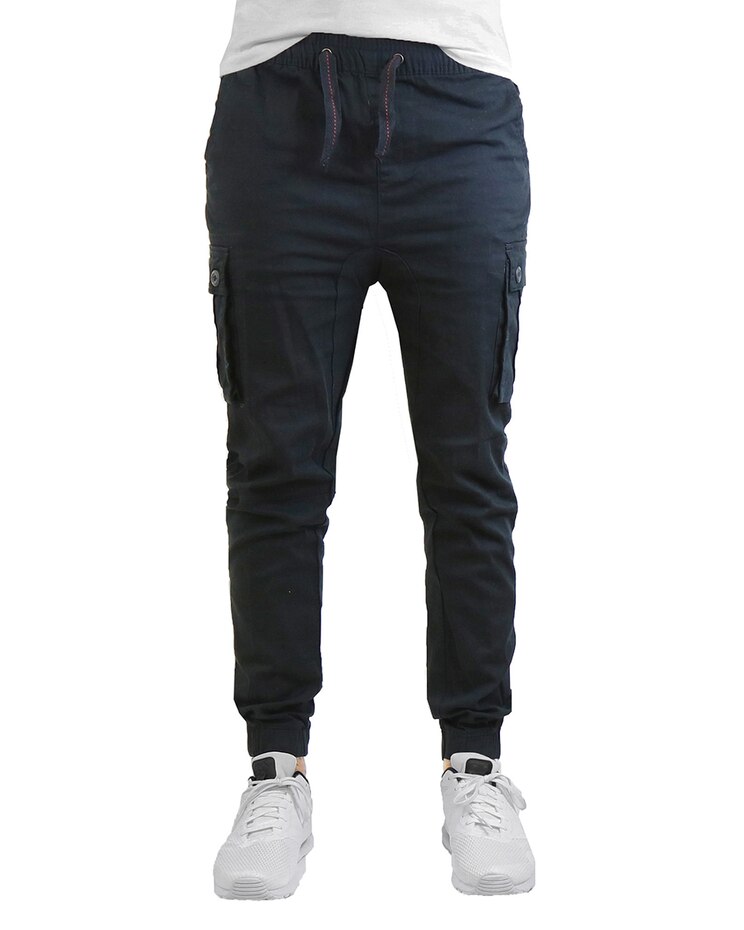 Galaxy by Harvic Slim Fit Stretch Cotton Twill Cargo Jogger Pants image number 1