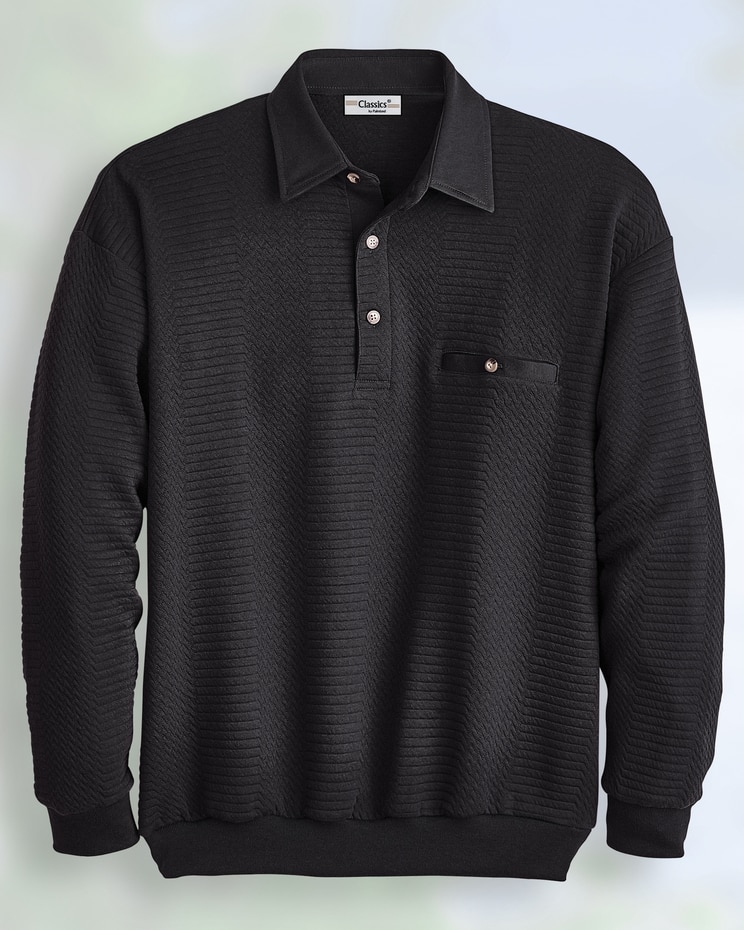Palmland® Long-Sleeve Quilted Polo image number 1