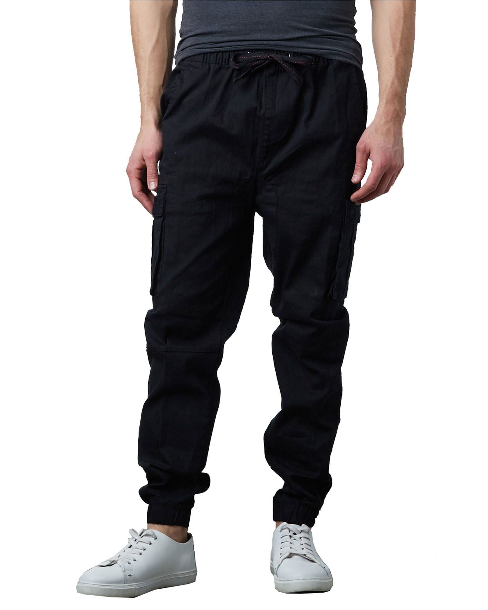 Galaxy By Harvic Men's Cotton Flex Stretch Cargo Jogger