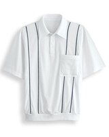 John Blair Piped Banded-Bottom Polo thumbnail number 1