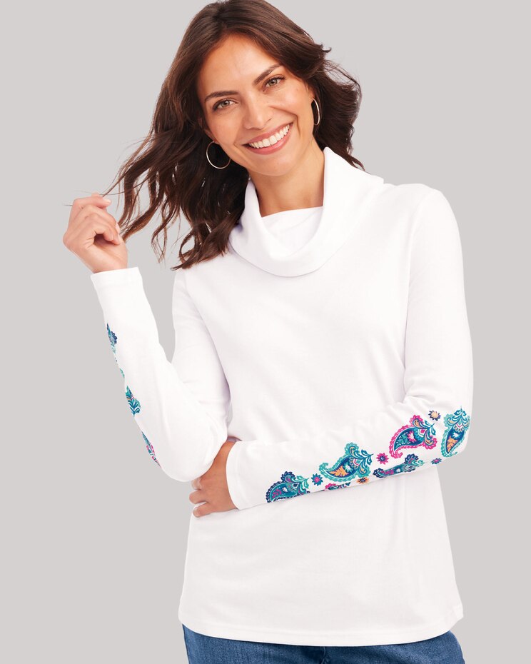 Essential Knit Cowl Neck Top image number 1