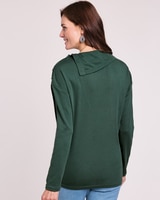 Essential Knit Split Neck Top thumbnail number 3