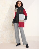 Colorblock Cardigan by Alfred Dunner thumbnail number 3