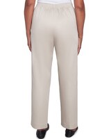 Alfred Dunner® Coming Up Roses Sateen Woven Medium Length Pant thumbnail number 5