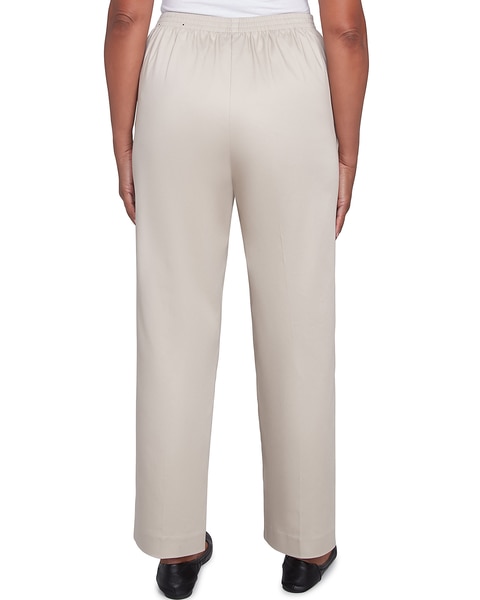Alfred Dunner® Coming Up Roses Sateen Woven Medium Length Pant