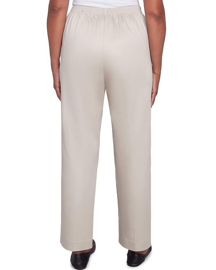 Alfred Dunner® Coming Up Roses Sateen Woven Medium Length Pant image number 5