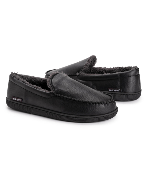 Muk Luks Faux Leather Moccasin Slipper
