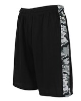 Galaxy By Harvic Men's Slim Fit  Moisture Wicking Performance Quick Dry Mesh Shorts With Side Camo Design thumbnail number 1