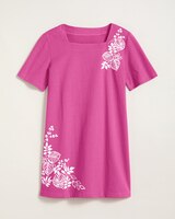 Short-Sleeve Square-Neck Anytime Tunic thumbnail number 1