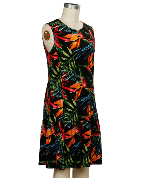 N Touch Sleeveless Roxie Tropical Print Dress