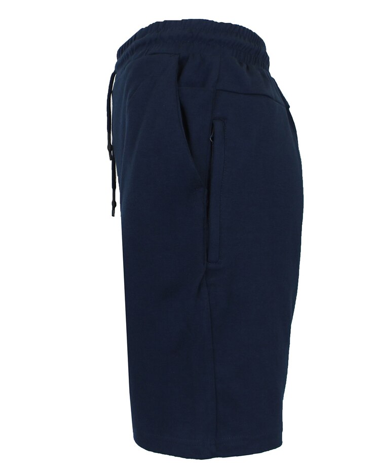 Men's Slim Fit Tech Fleece Jogger Sweat Lounge Shorts With Long Zipper Side Pocket image number 3