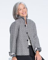 Natural Wonders Reversible Quilted Wing-Collar Jacket thumbnail number 2