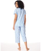 Floral-Print Capris Pajama Set thumbnail number 2
