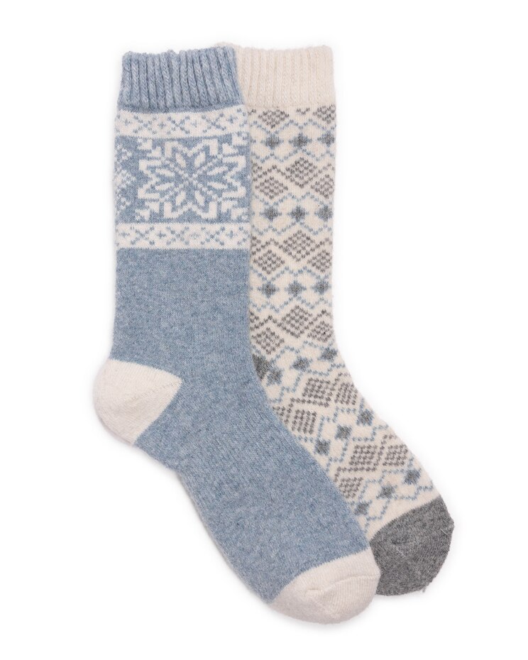 MUK LUKS® Womens Wool Socks 2Pr Pack image number 1