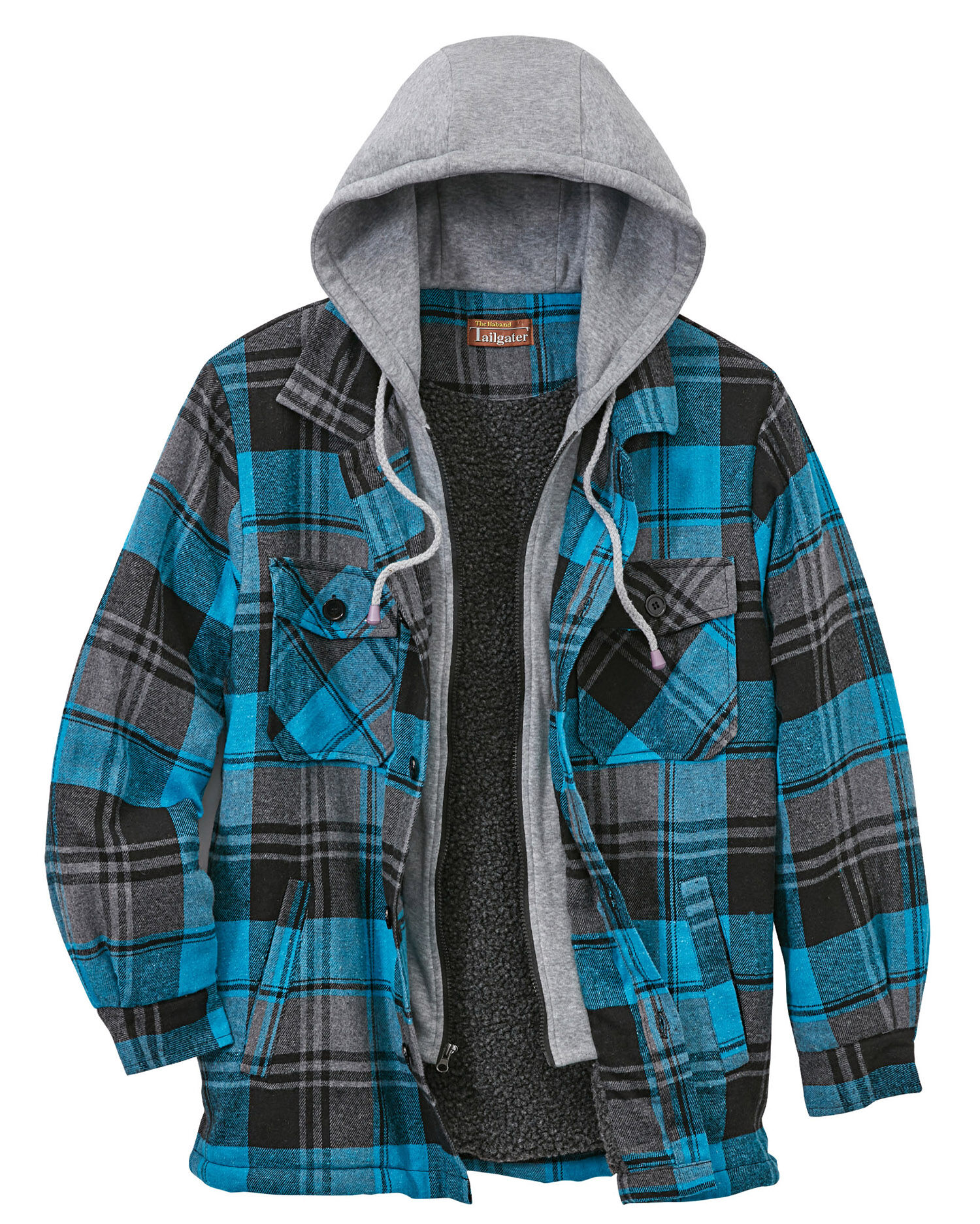 Haband Tailgater Sherpa Lined Men s Flannel Jacket