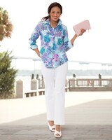 Foxcroft® Non-Iron Coral Reef Shirt thumbnail number 2