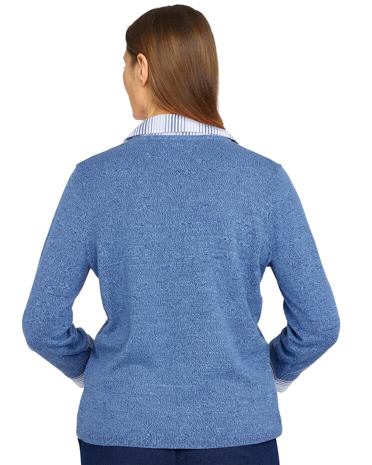 Alfred Dunner® Shenandoah  Valley  Pointelle Sweater image number 2