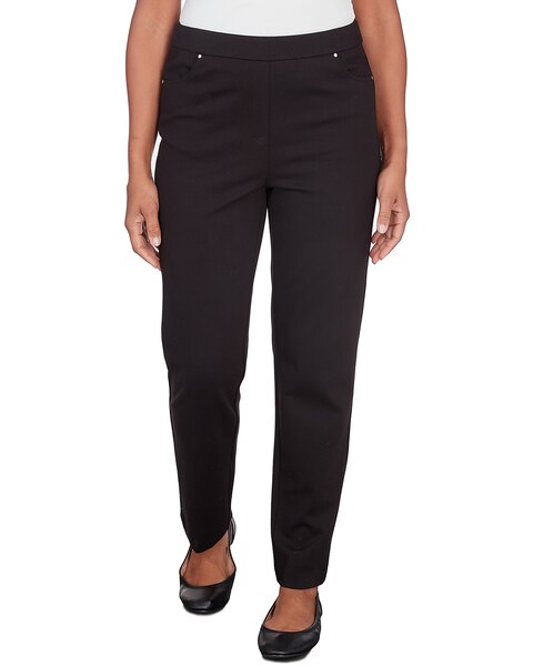 Alfred Dunner® World Traveler Comfort Ponte Short Length Pant