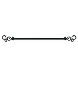 Medley Bruno ll Decorative Rod & Finial thumbnail number 1