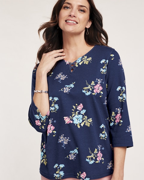 Flora Criss Cross Knit Top