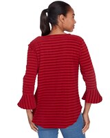 Ruby Rd® Go Wild Woven Luxe Smocked Top thumbnail number 3