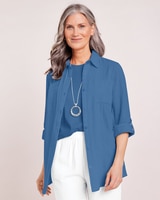 Gauze Button-Up Big Shirt thumbnail number 1