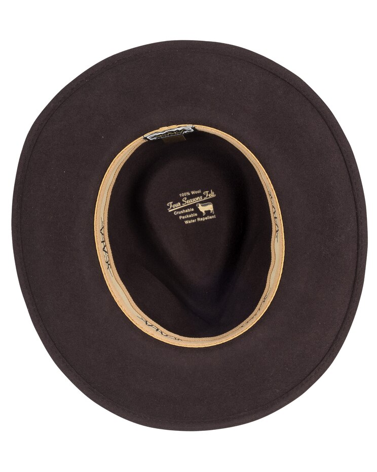 Scala Wool Felt Outback with Trim Hat image number 3