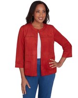Alfred Dunner® Harvest Moon Timeless Suede Jacket thumbnail number 1