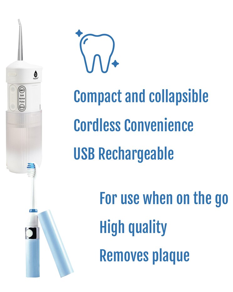 Portable Cordless Travel Water Flosser image number 1