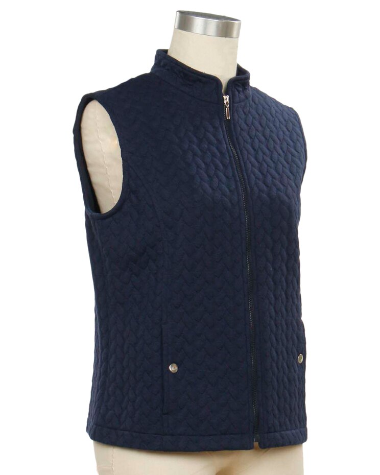 Links Seams Familiar Quilted Knit Vest | Blair