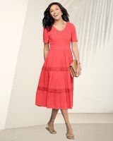 Malibu Gauze Tiered Dress thumbnail number 1