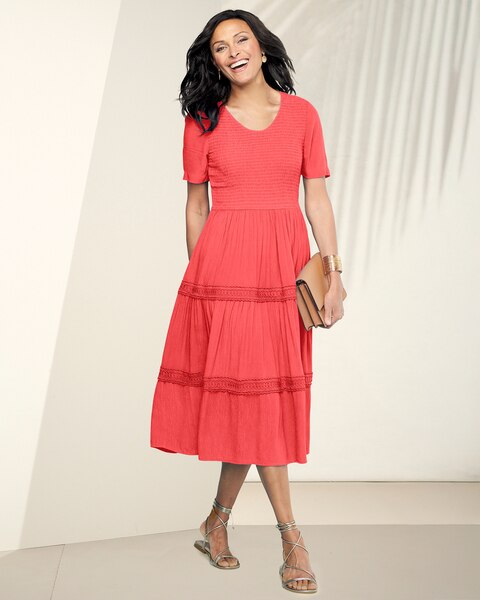 Malibu Gauze Tiered Dress