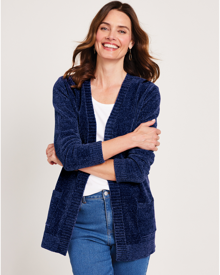 Chenille Cardigan Sweater image number 1