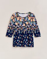 Essential Knit Border Print Top thumbnail number 4