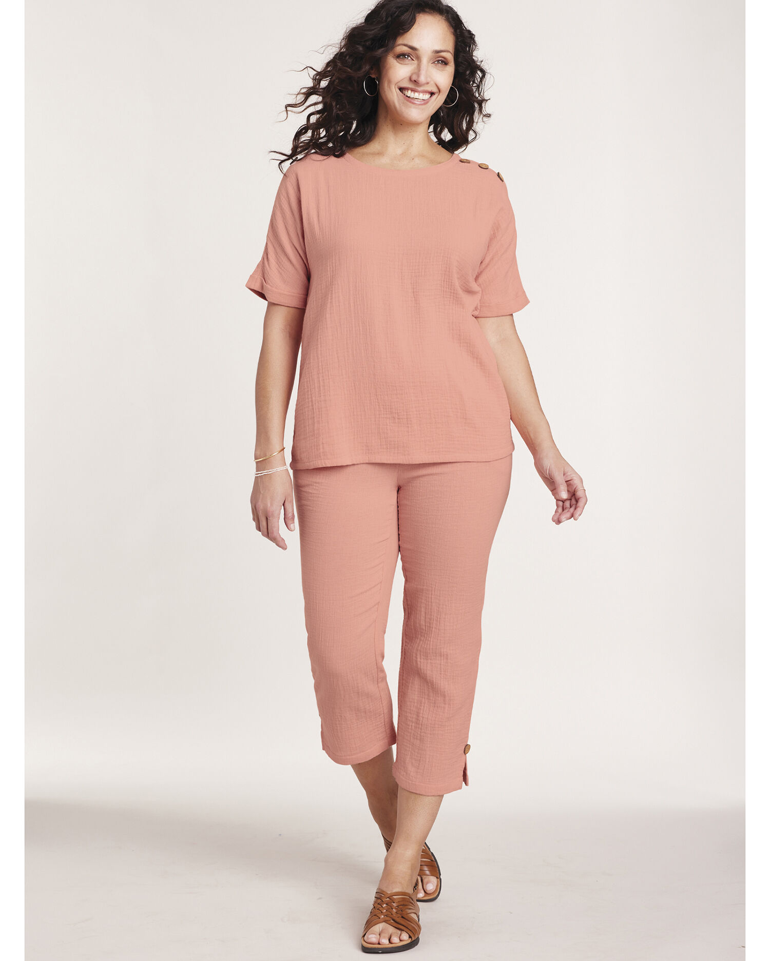 Gauze Capris Set Blair
