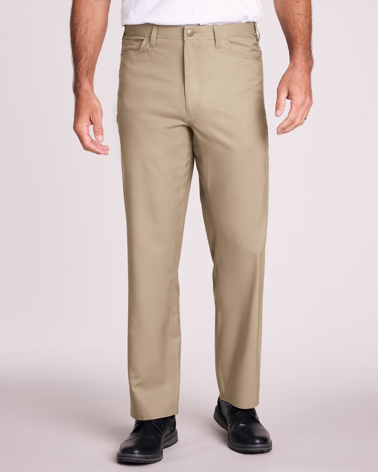 John Blair® Travel 5-Pocket Pants image number 1
