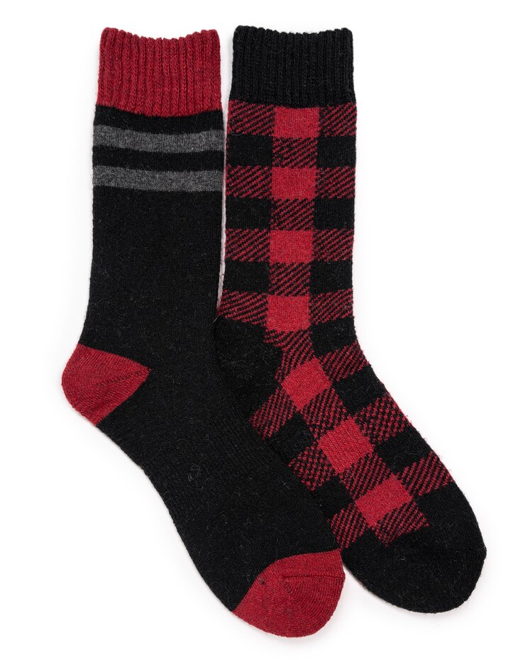MUK LUKS® 2PK Wool Socks image number 1
