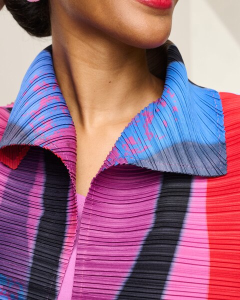 Color Pop Pleats Jacket