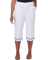 Alfred Dunner® Summer Breeze Pull-On Border Cuff Capri thumbnail number 1
