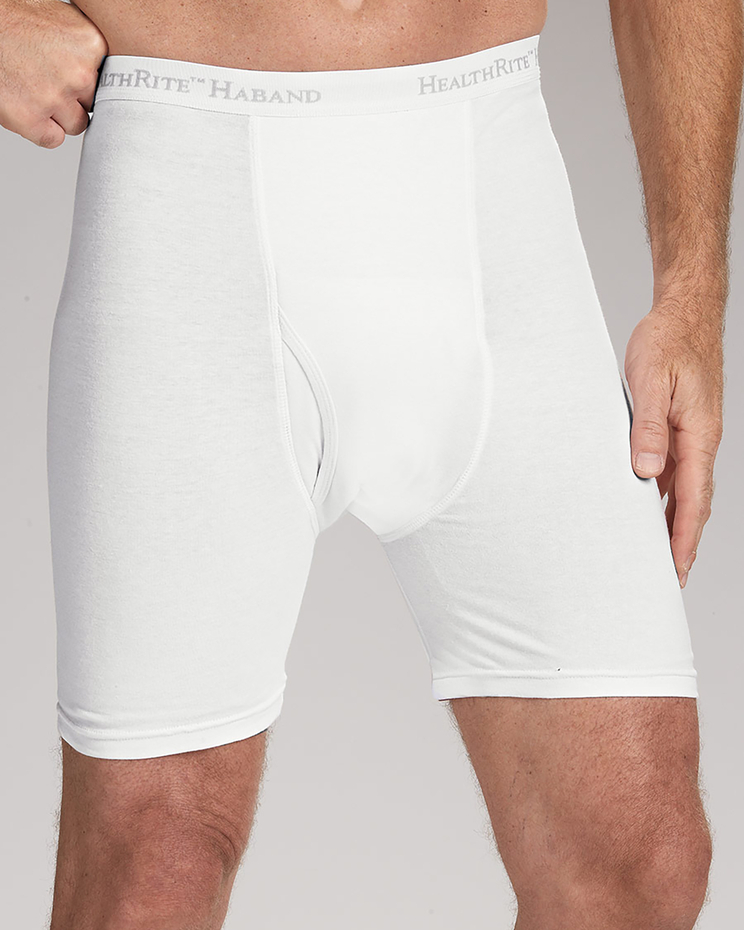 Haband Men's Cotton Incontinence Mid-Length Briefs image number 2