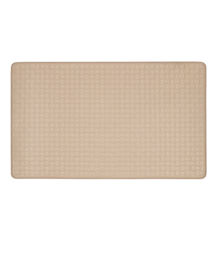 Woven-Embossed Faux Leather Anti Fatigue Mat image number 1