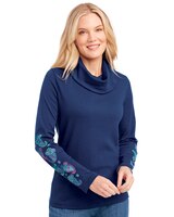 Essential Knit Cowl Neck Top thumbnail number 1