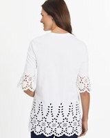 Fiesta Elbow-Sleeve Eyelet Tunic thumbnail number 2
