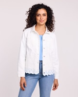 DenimEase Eyelet Jacket thumbnail number 1