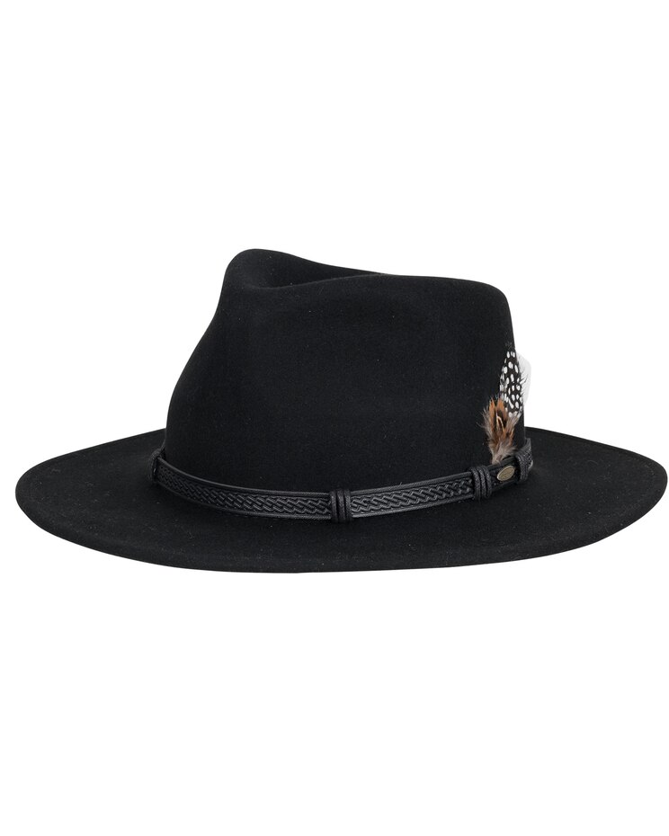 Scala Wool Felt Outback with Trim Hat image number 1