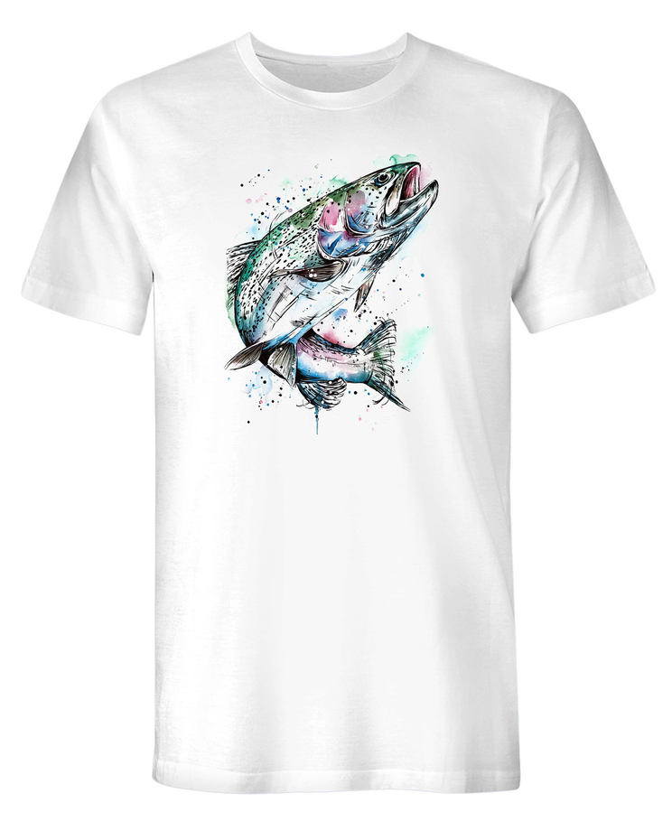 Trout Color Graphic Tee image number 1