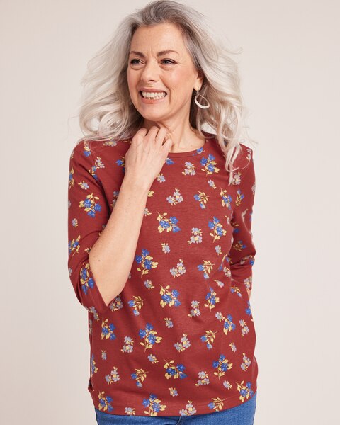 Three-Quarter Sleeve Anytime Tee